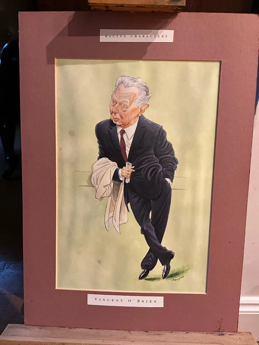 Caricature Print of Trainer Vincent O’Brien - Image 3
