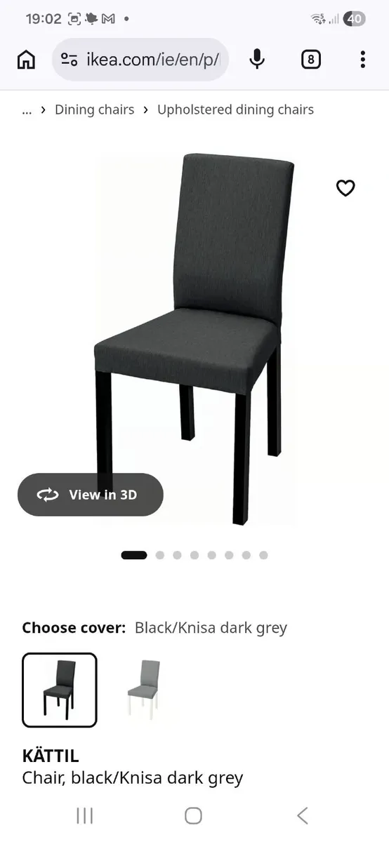 Ikea Table & 4 chairs - Image 2