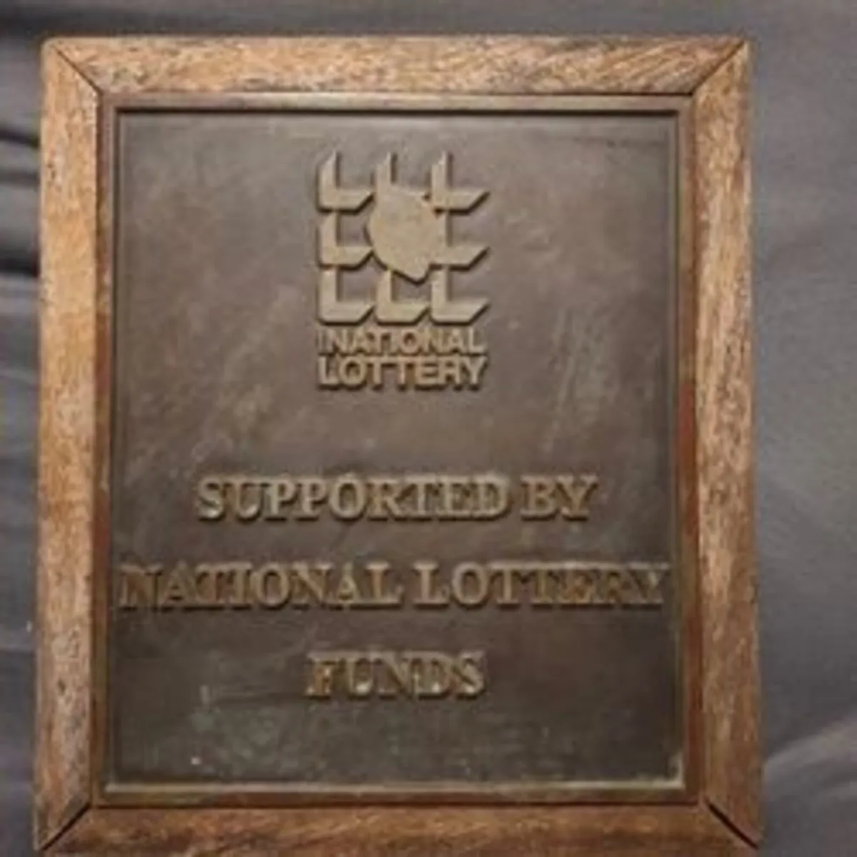 Original Vintage IRISH NATIONAL LOTTERY Plaque