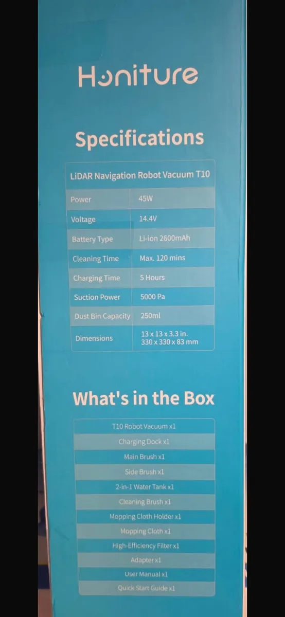 Honiture Robot Vacuum Cleaner - Image 1