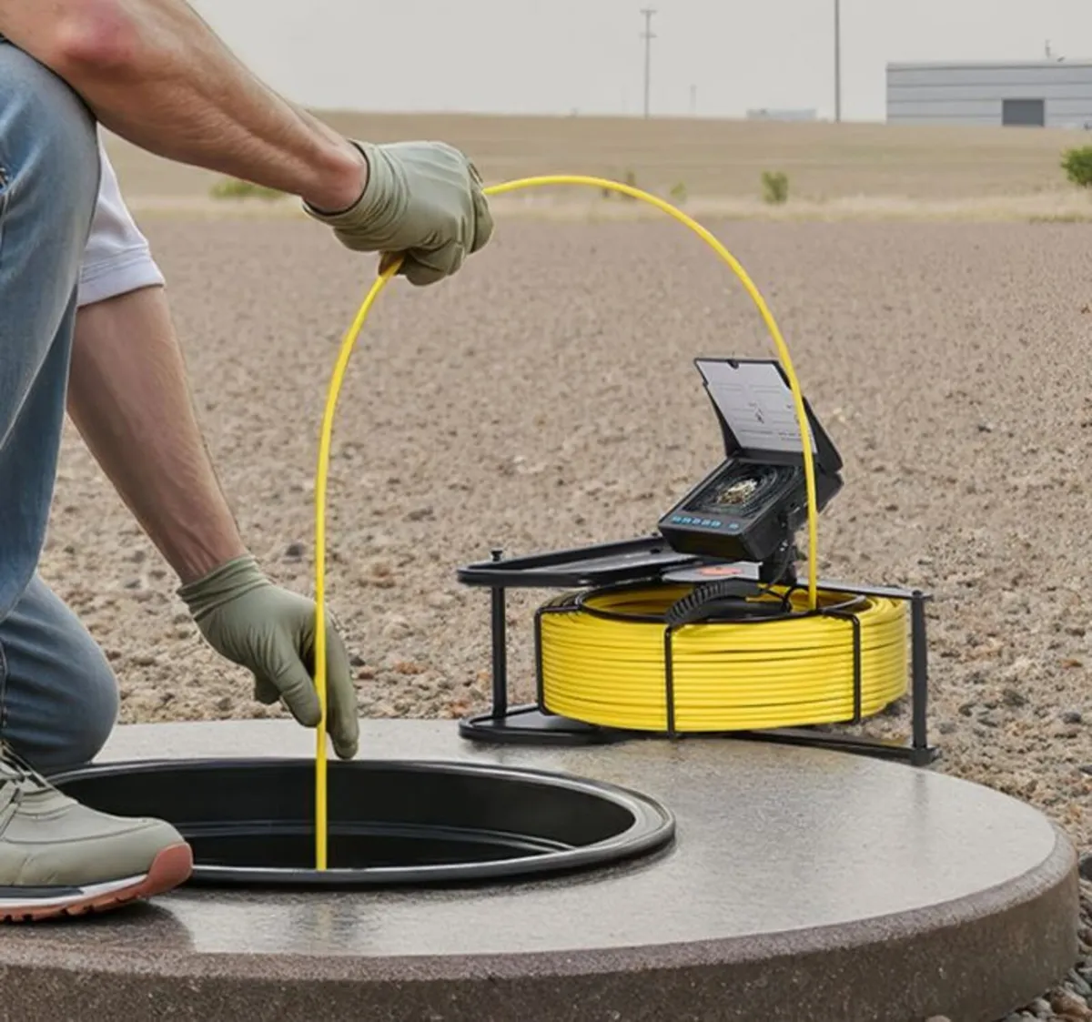 Sewer Camera 50m Drain Inspection Camera with Scre - Image 4