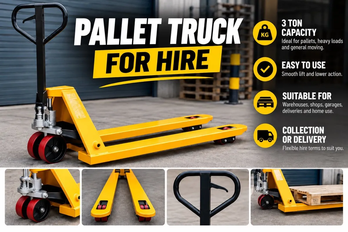 Electric or manual Pallet truck for hire - Image 1