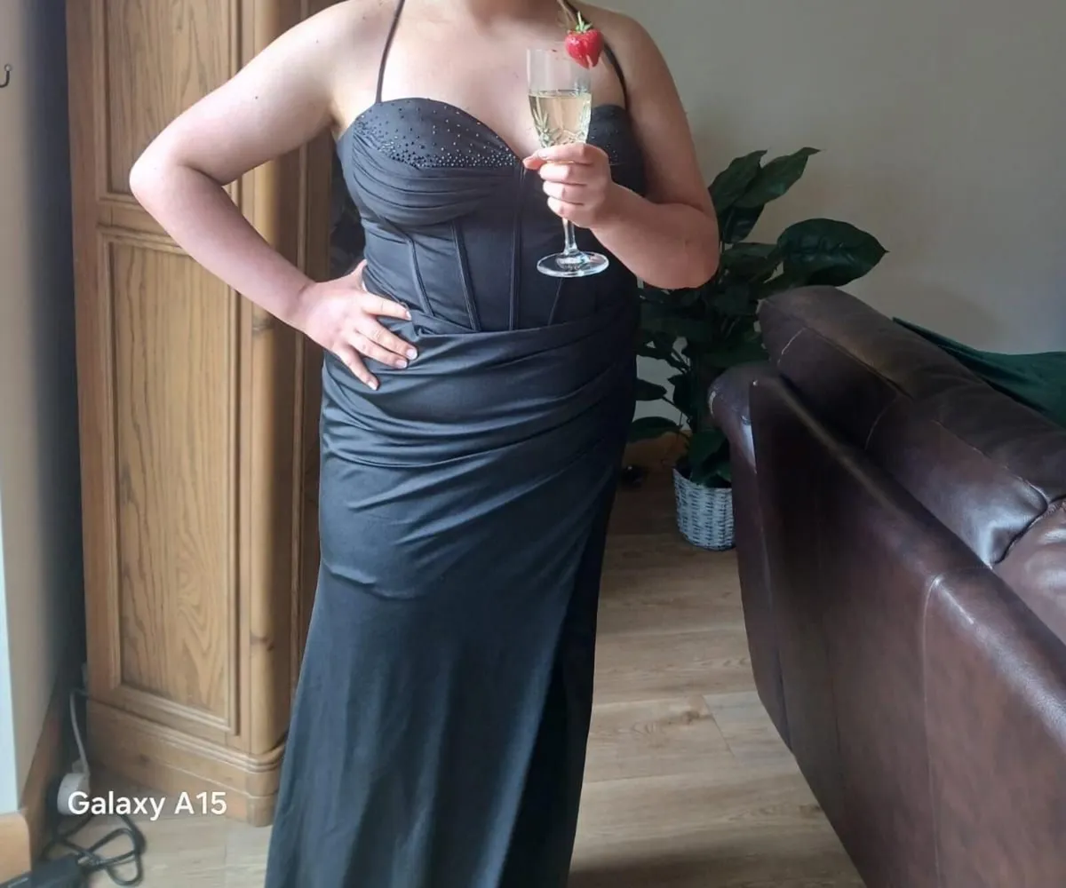 Black Graduation Dress size uk 14 - Image 1