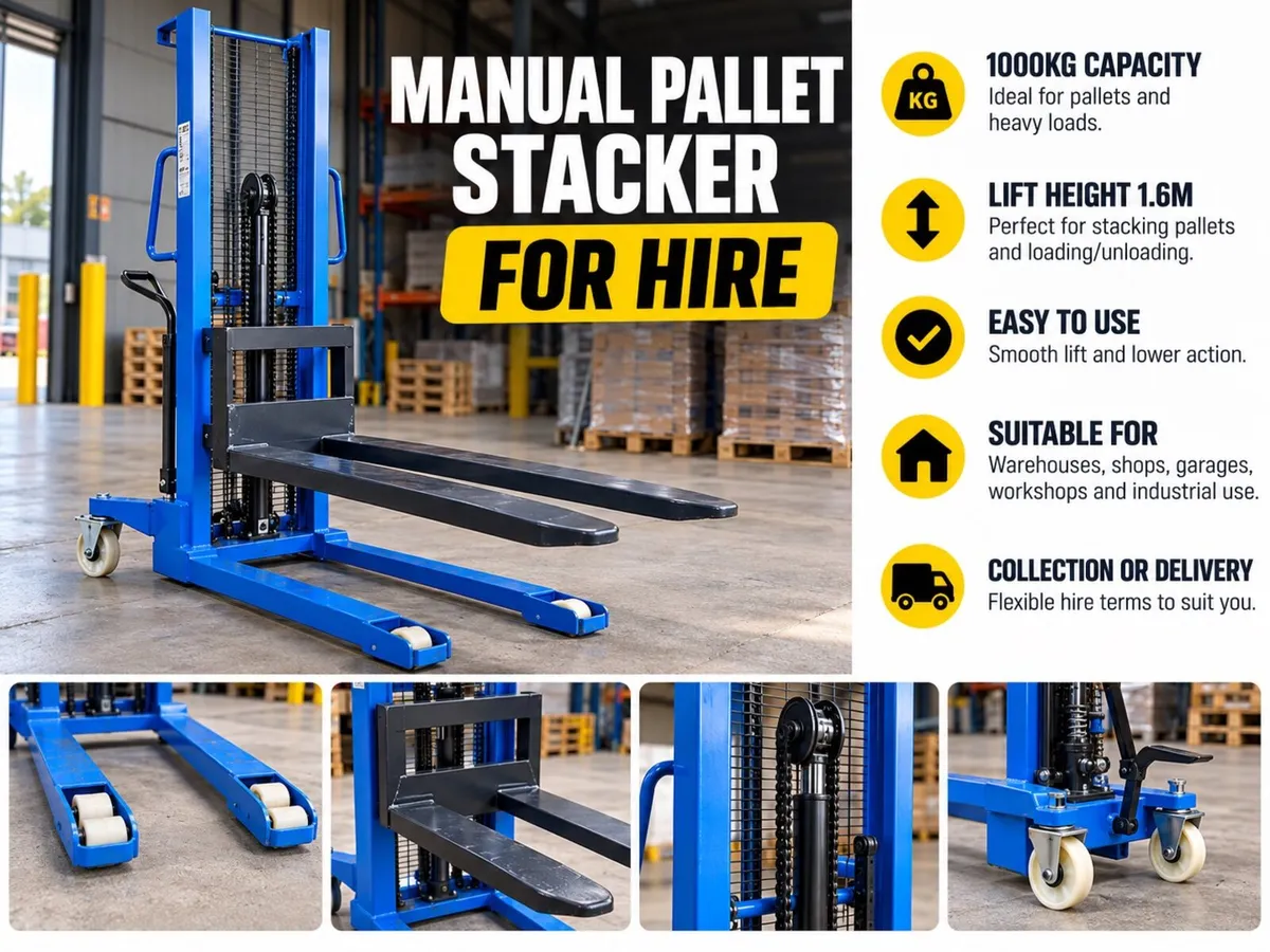 Electric or manual Pallet truck for hire - Image 2