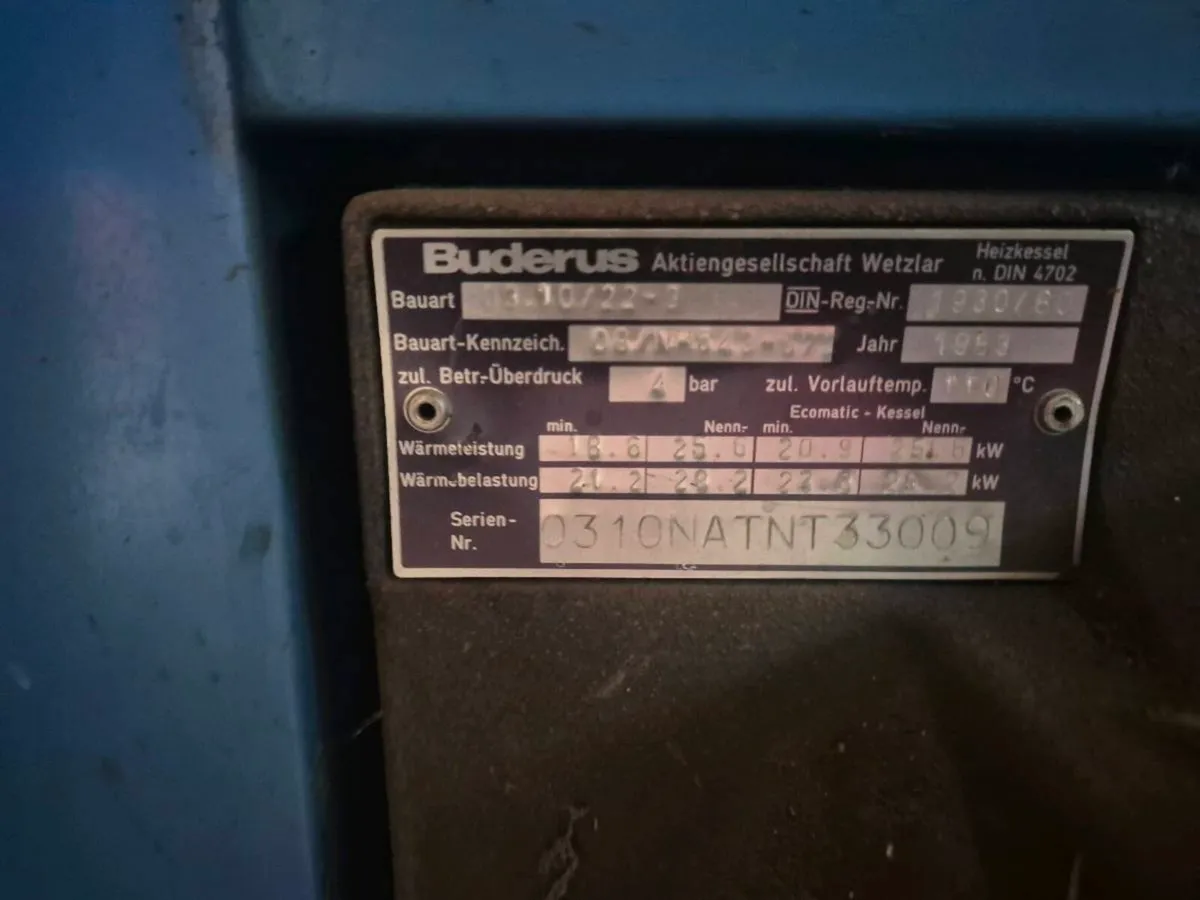Buderus oil boiler - Image 2