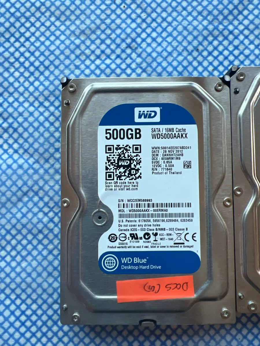 WD 500 gb HDD with Sata connection - Image 1