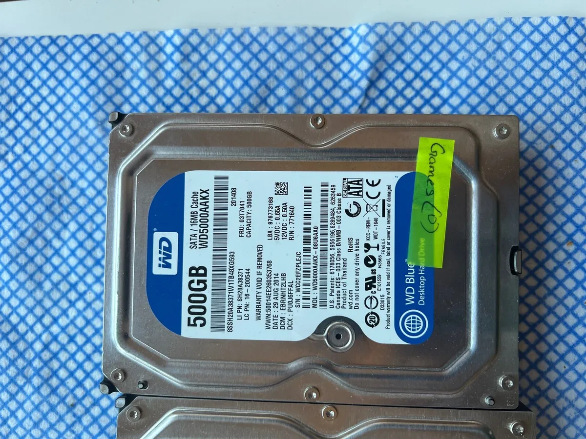 WD 500 gb HDD with Sata connection - Image 2