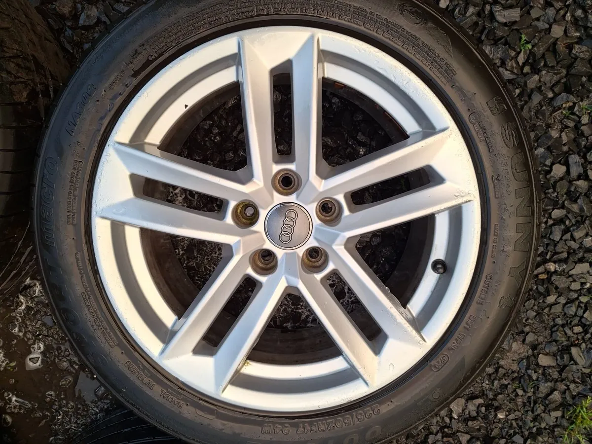 17" Genuine Audi Alloys with tyres - Image 1