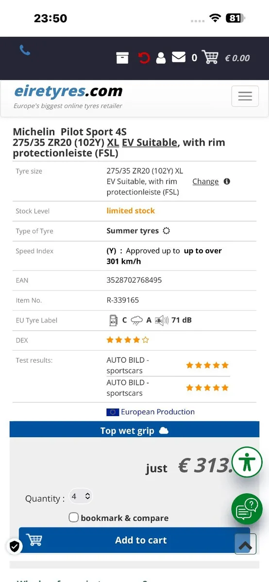 New Tyres 275/35 r 20 - Image 4