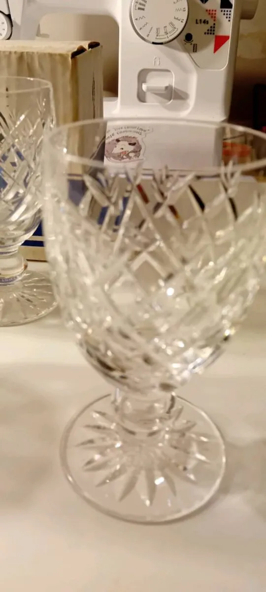 Five Vintage Waterford Crystal "Donegal"Claret - Image 1