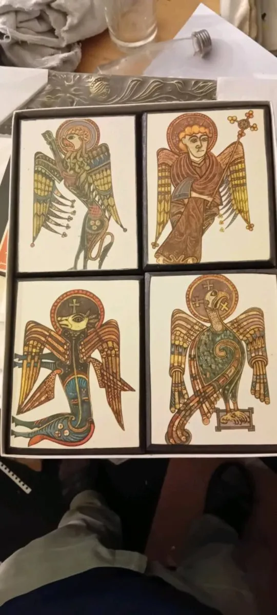Set Of Four Book Of Kells Vintage Prints - Image 1