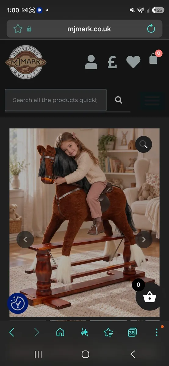 MJ Extra Large 'Uranus' Rocking Horse - Image 4