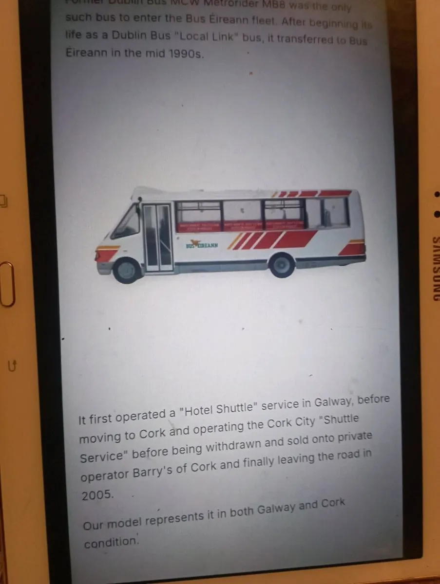 BUS EIREANN MCW SCHULLE BUS NO MB8 CORK/GALWAY - Image 2