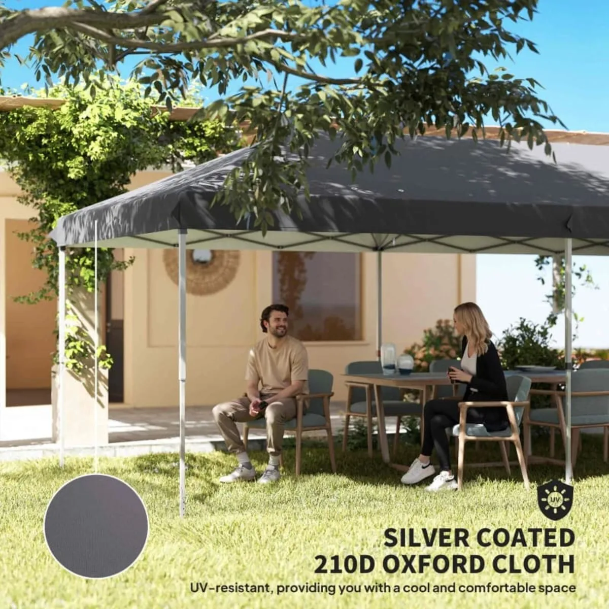 3 x 6m Pop-Up Gazebo, with Curtain Walls and Windo - Image 3