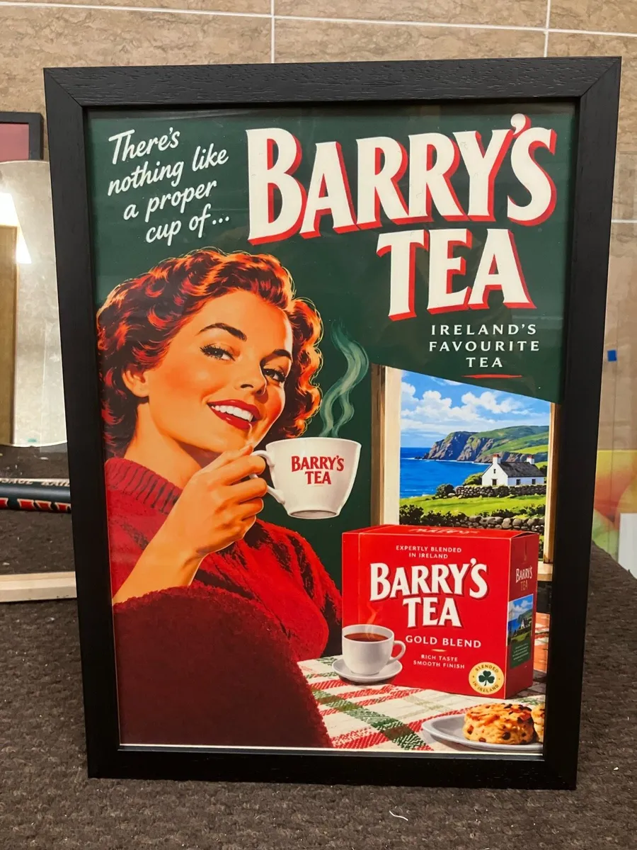 Barry’s tea framed print