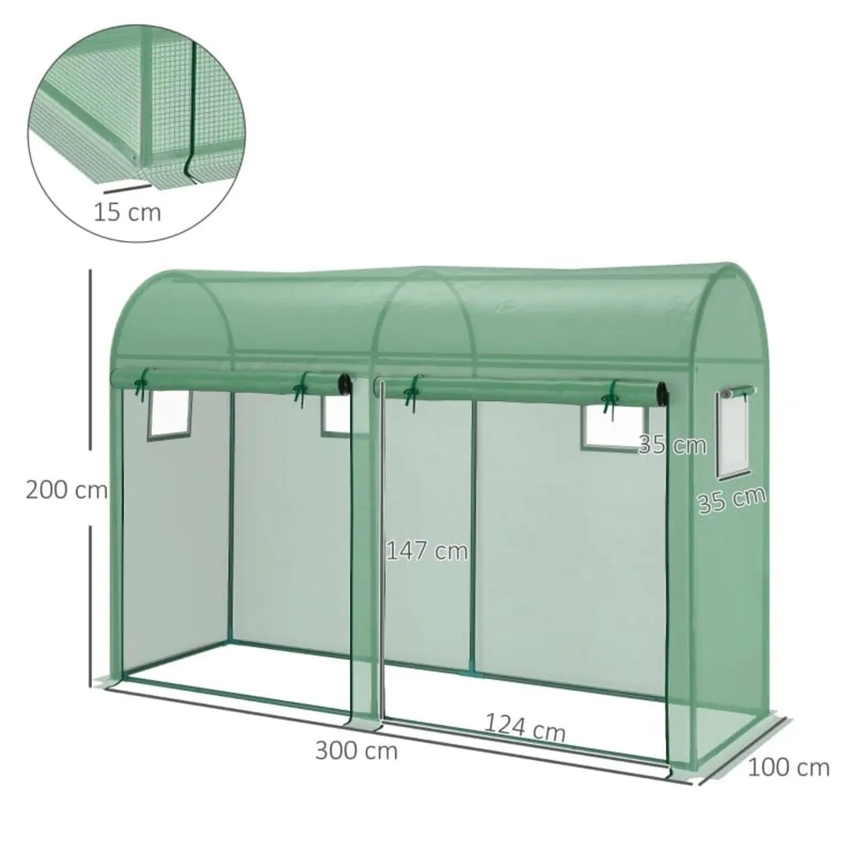 Garden Plant Tomato Growth Greenhouse with Double - Image 2