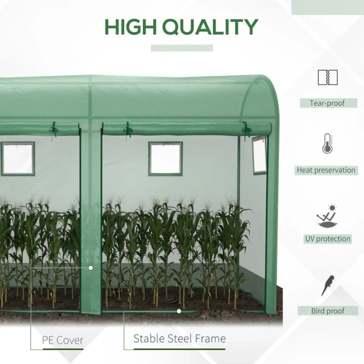 Garden Plant Tomato Growth Greenhouse with Double - Image 3