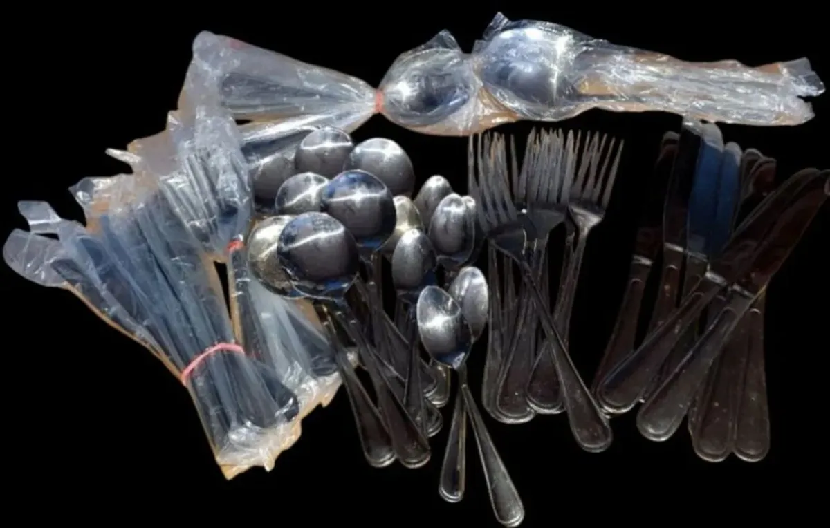 Vintage 50-Piece Stainless Steel Cutlery Set - Image 4