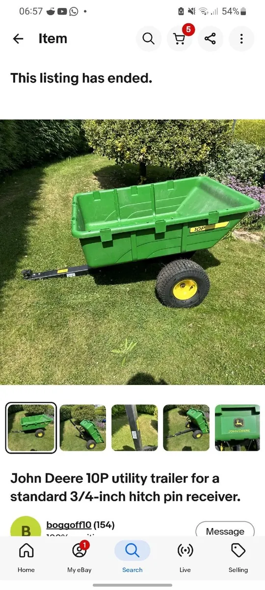 Ride on trailer