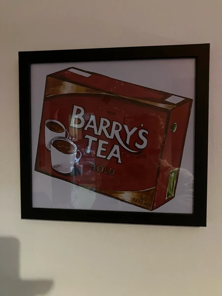 Framed Barry’s tea print