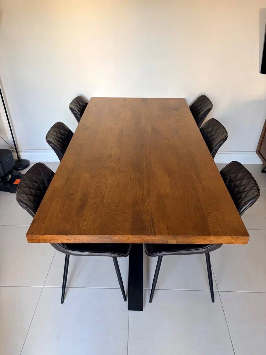 Table-Solid Oak 6ft3 table - Image 4