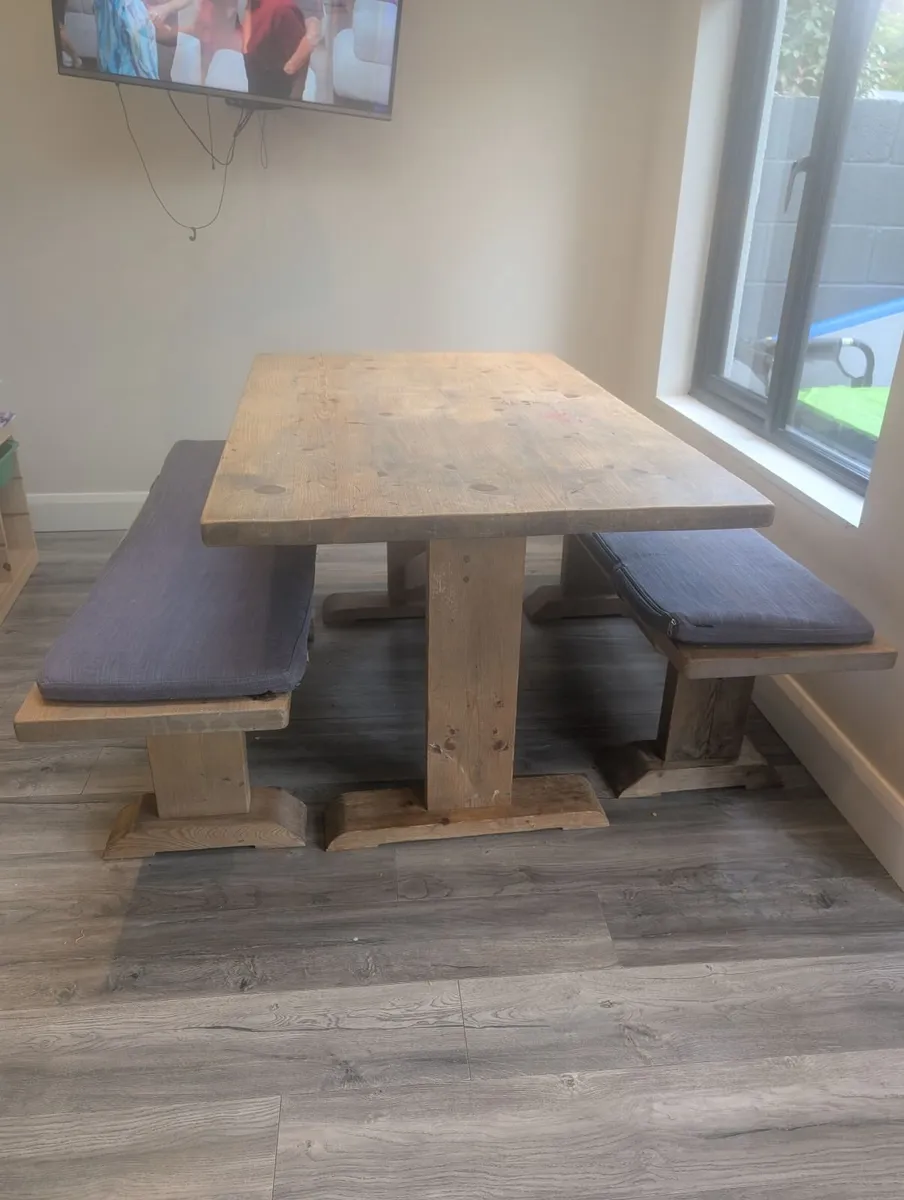 Table and Benches - Image 1