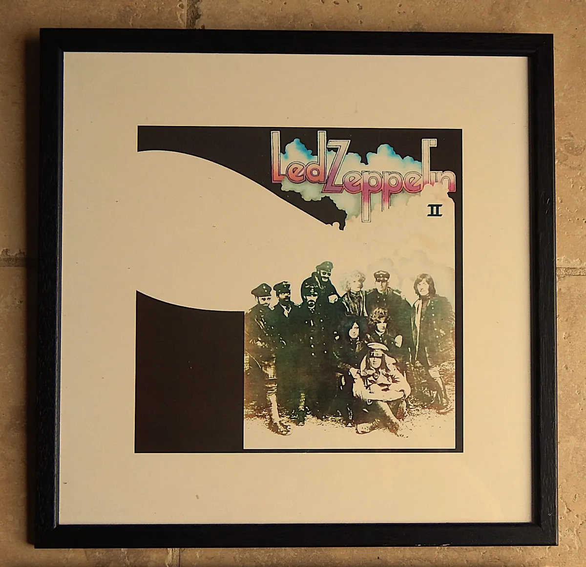 2 Framed Album Cover Prints Hendrix & Led Zeppelin - Image 3