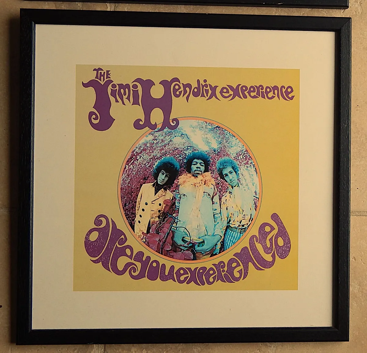 2 Framed Album Cover Prints Hendrix & Led Zeppelin - Image 2