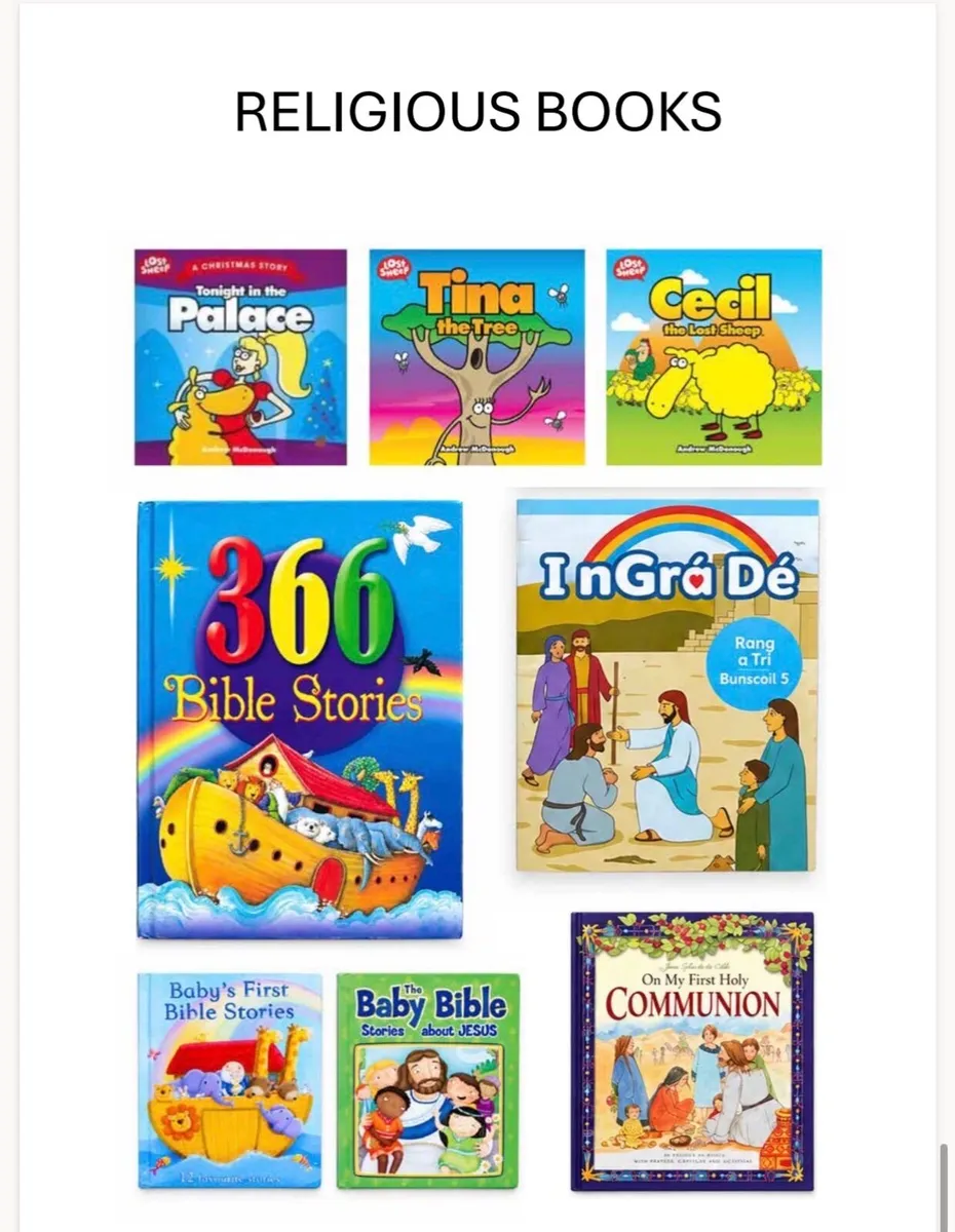 Children's Religious Book Bundle - 7 Kids Bible St - Image 1