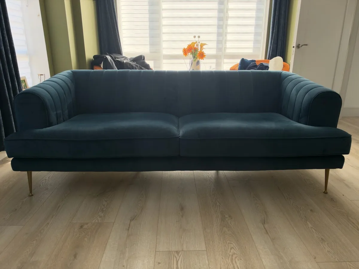 DFS Enchanted 3 Seater & 4 Seater Sofas - Navy - Image 2