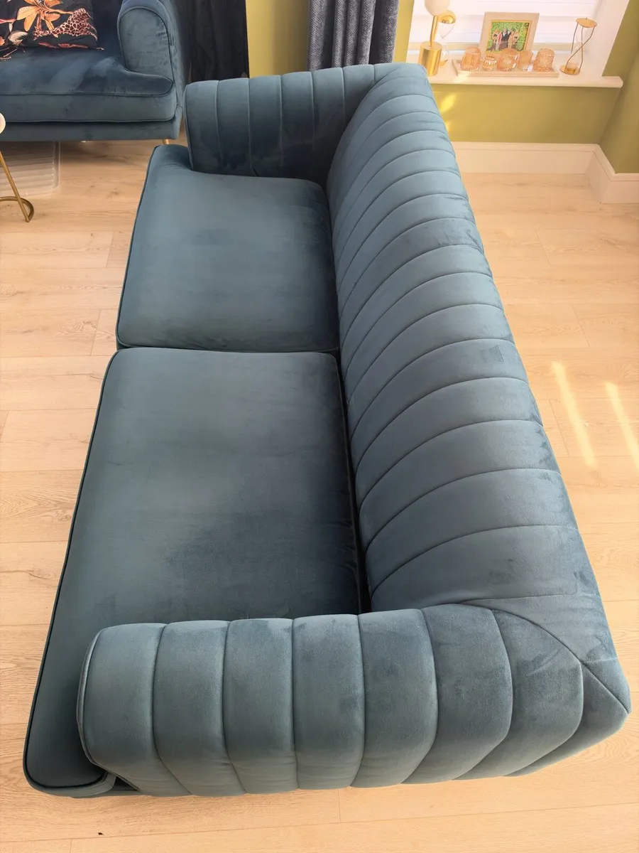DFS Enchanted 3 Seater & 4 Seater Sofas - Navy - Image 3