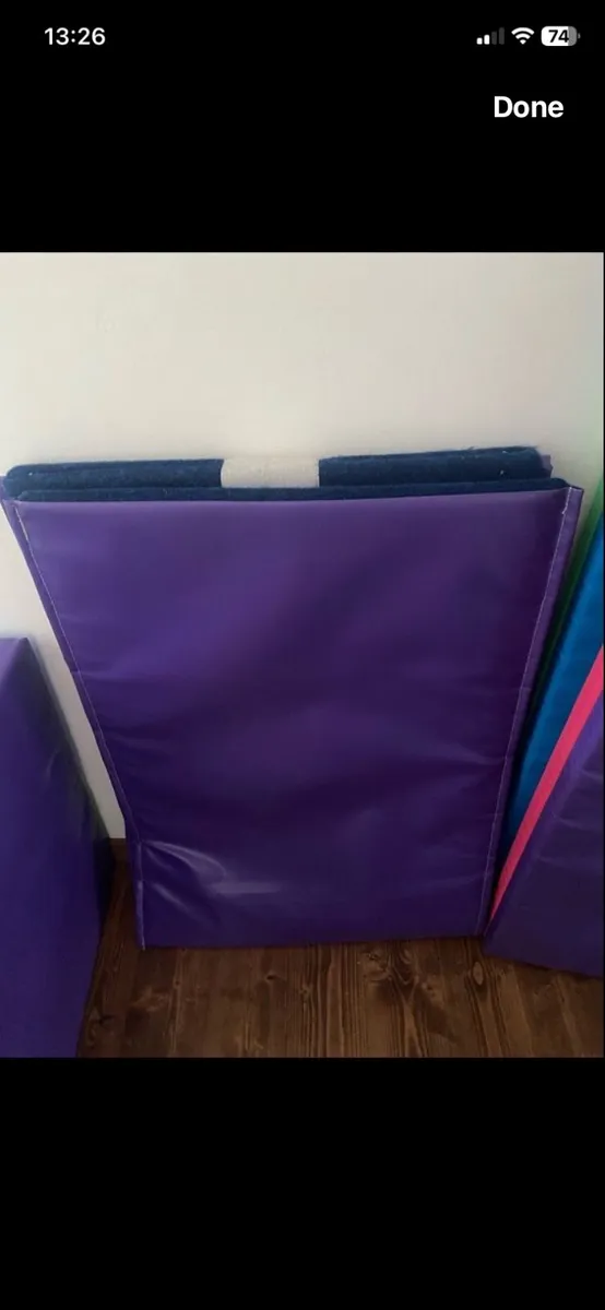 Tumbl Trak indoor gymnastics beam and mat set - Image 4