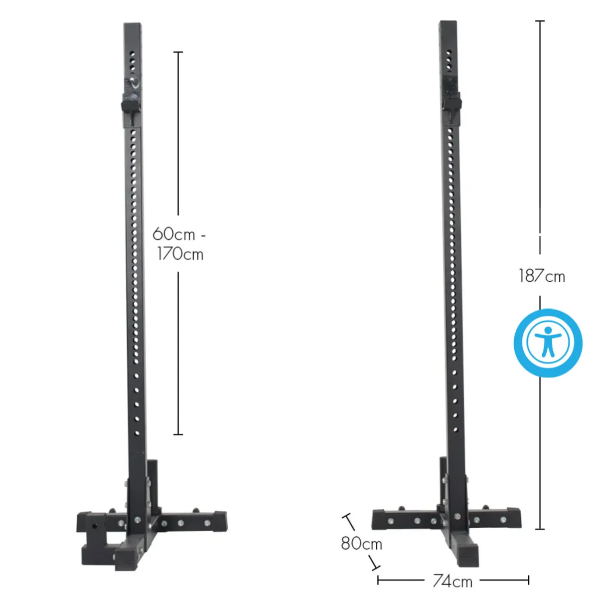 Gym weight squat stands - Image 3