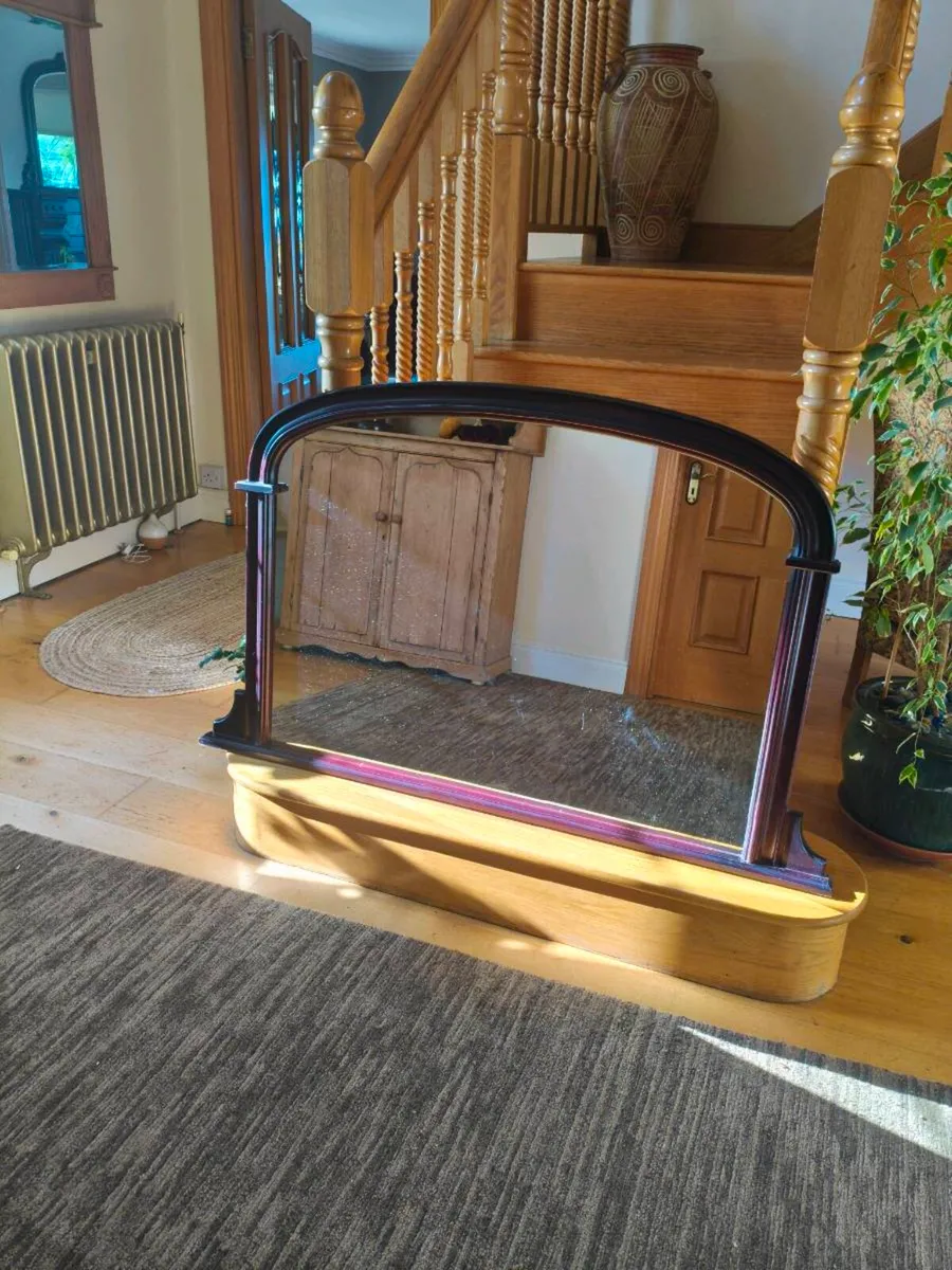 Lovely mantel mirror timber 45 euro - Image 1