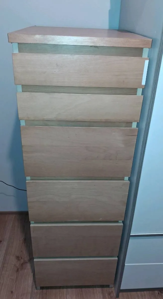 Malm 6 drawer chest drawers - Image 1