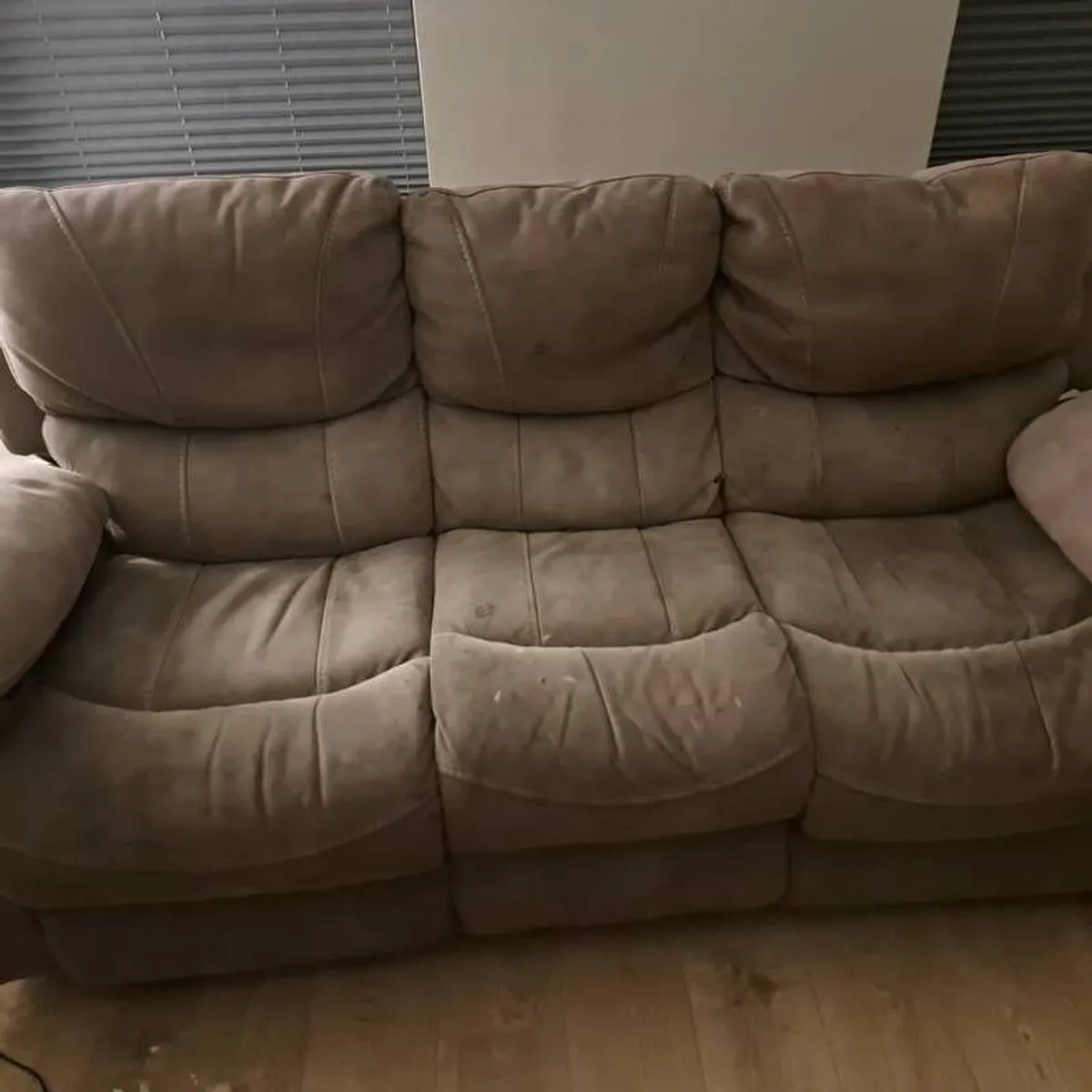 3 seater grey sofa - Image 2