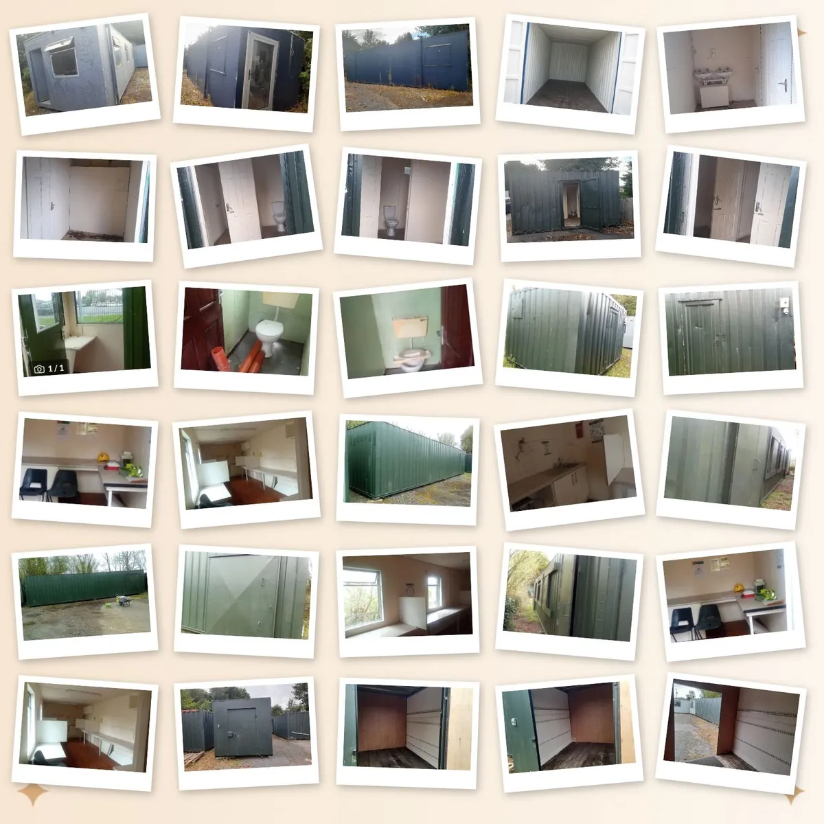 30ft x 10 ft old portacabin ideal as shed workshop - Image 2