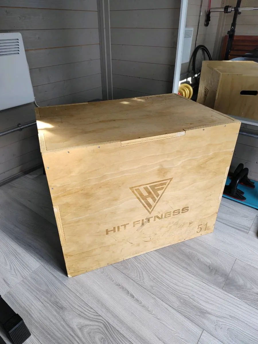 Hit Fitness 3 in 1 Wooden Plyometric Box - Image 1