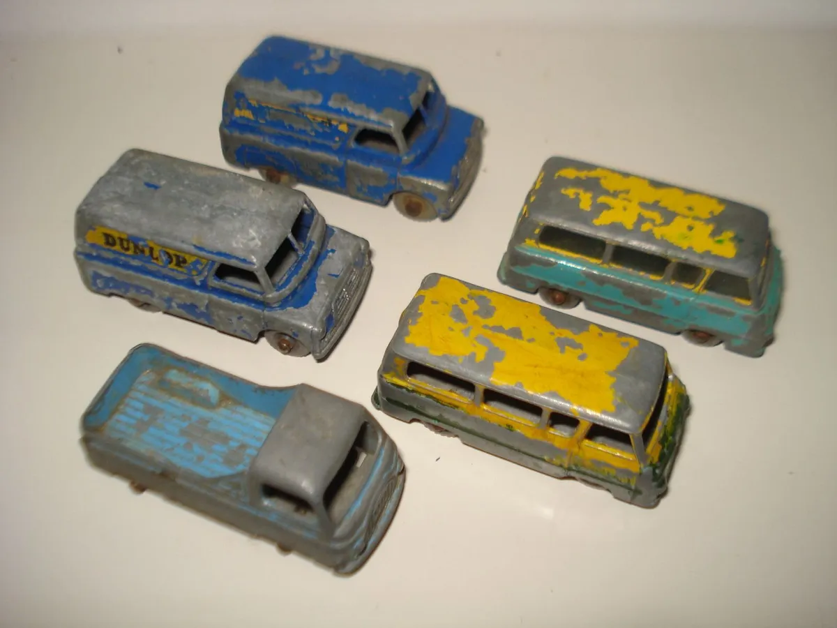LESNEY MATCHBOX 1950s DIECAST METAL MODEL VANS. - Image 1