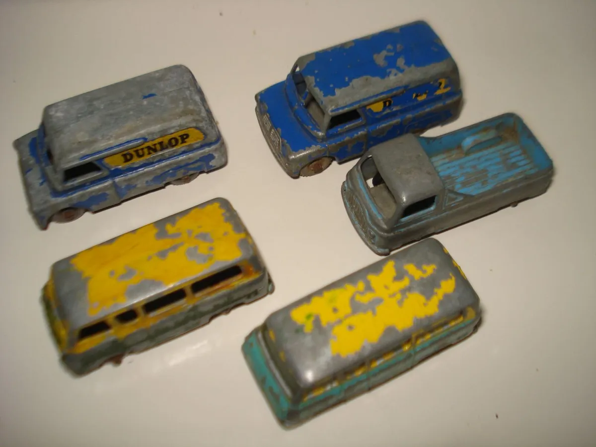 LESNEY MATCHBOX 1950s DIECAST METAL MODEL VANS. - Image 2