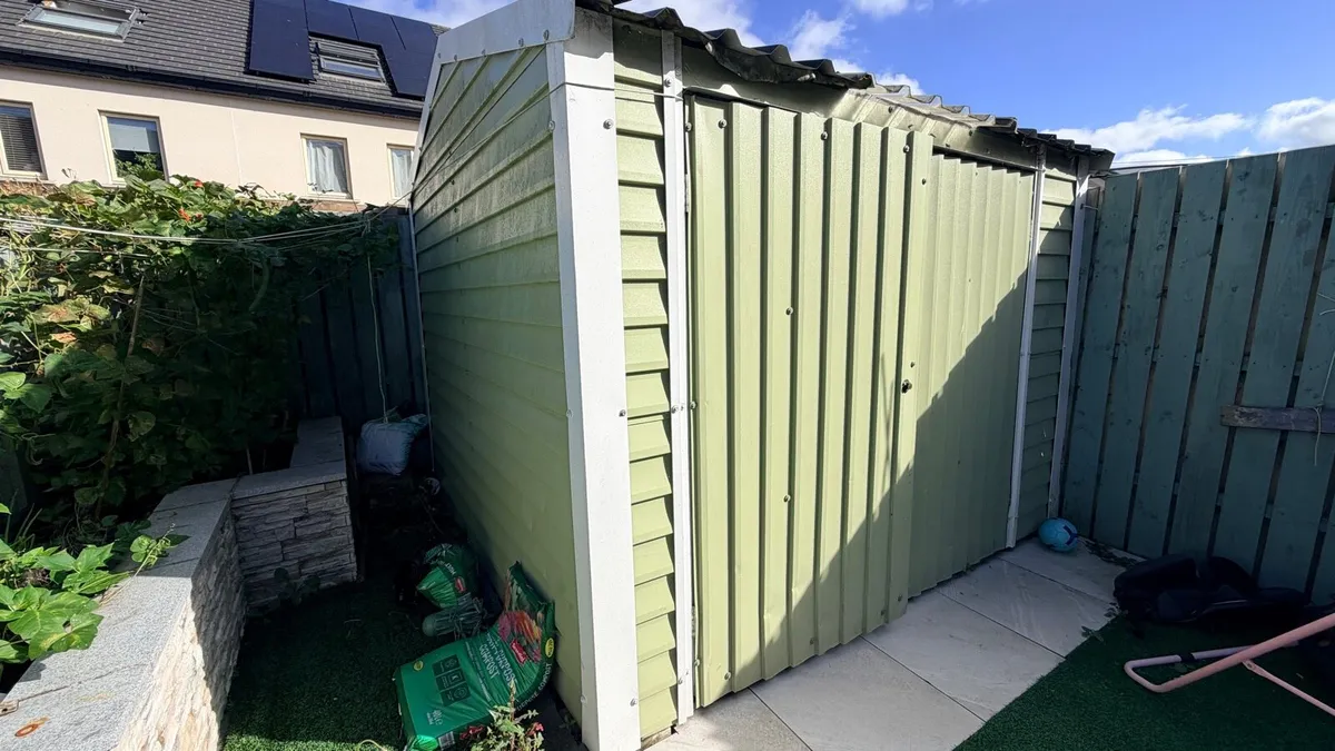 9x10 feet garden steel shed for sale - Image 1
