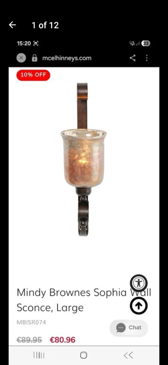 Mindy browne candle wall sconse - Image 1