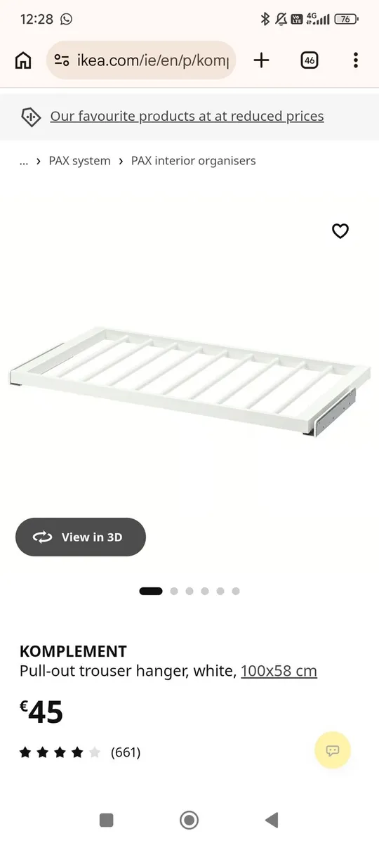 IKEA komplement clothes rack - Image 3