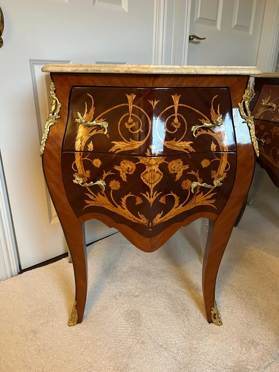 Pair of French Side Tables/Bedroom Lockers - Image 2
