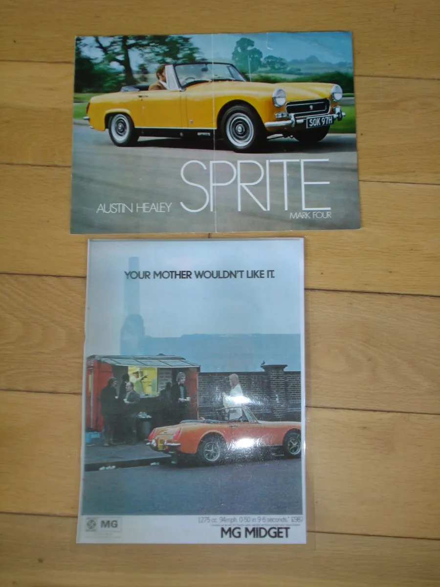 MG, MGB ,MIDGET, SPRITE, SALES BROCHURES & BOOKS. - Image 4