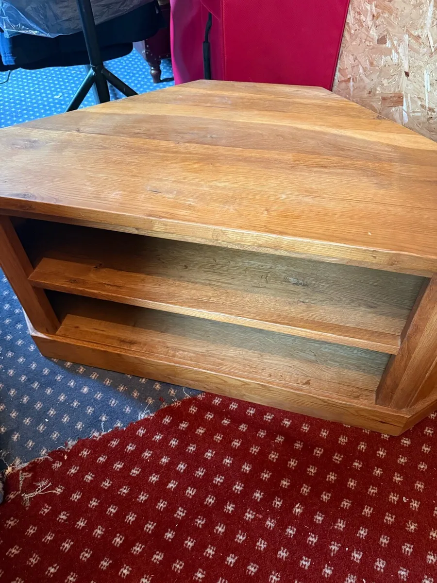 Oak corner Tv unit - Image 4