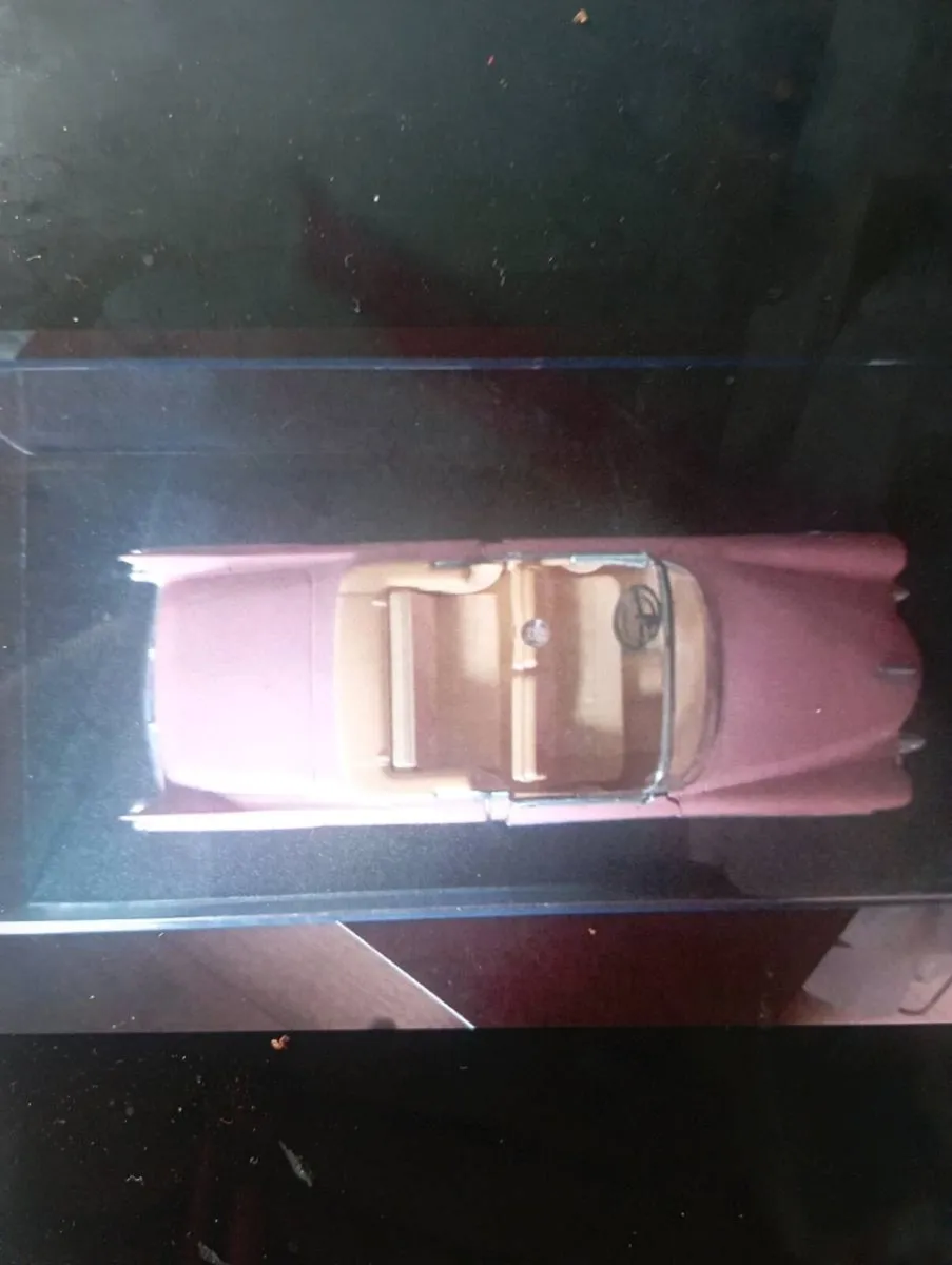 VINTAGE 1955 SOLIDO 1-18 SCALE PINK CADILLAC  CAR - Image 1