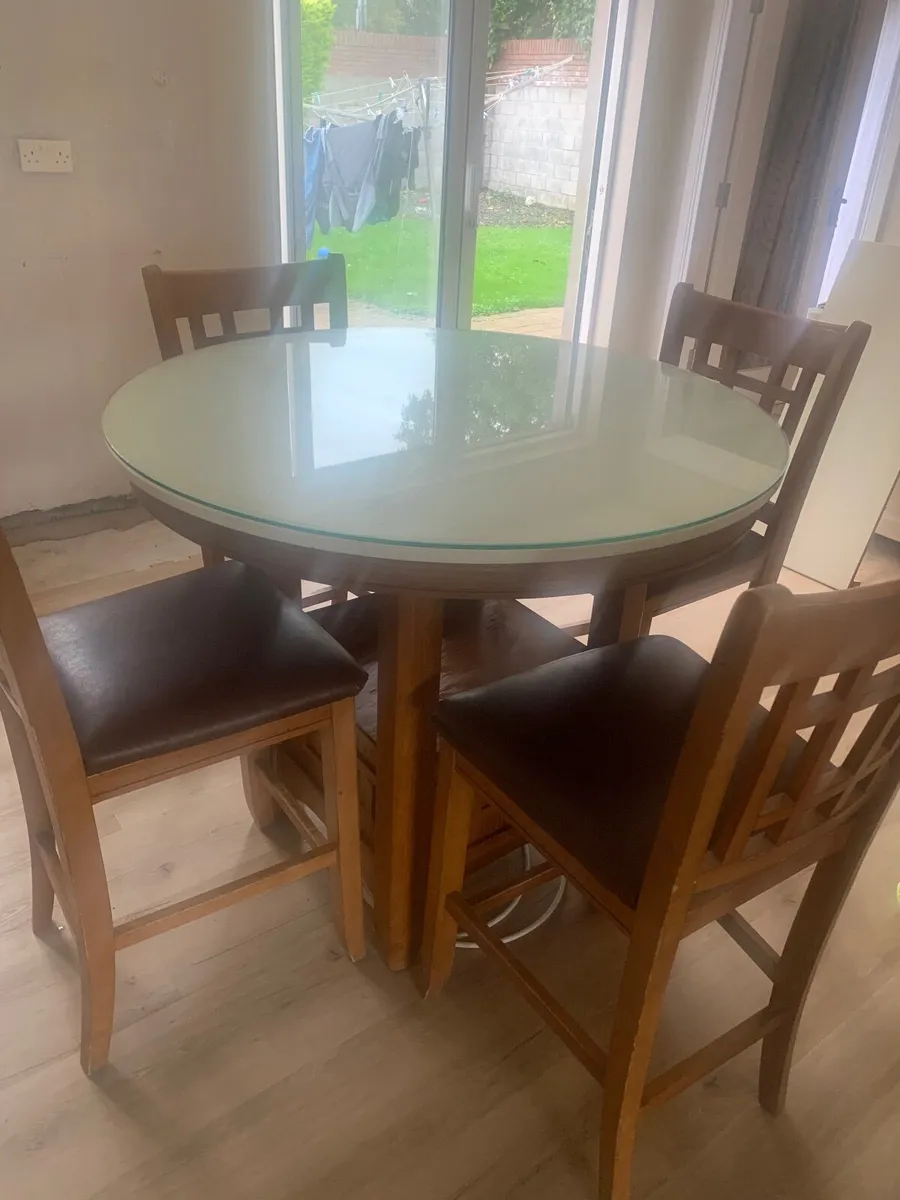 Round extendable kitchen table - Image 2