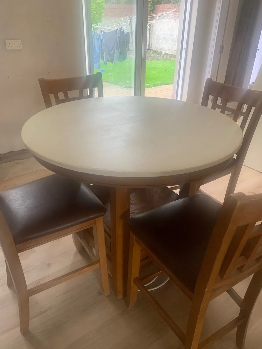 Round extendable kitchen table - Image 3
