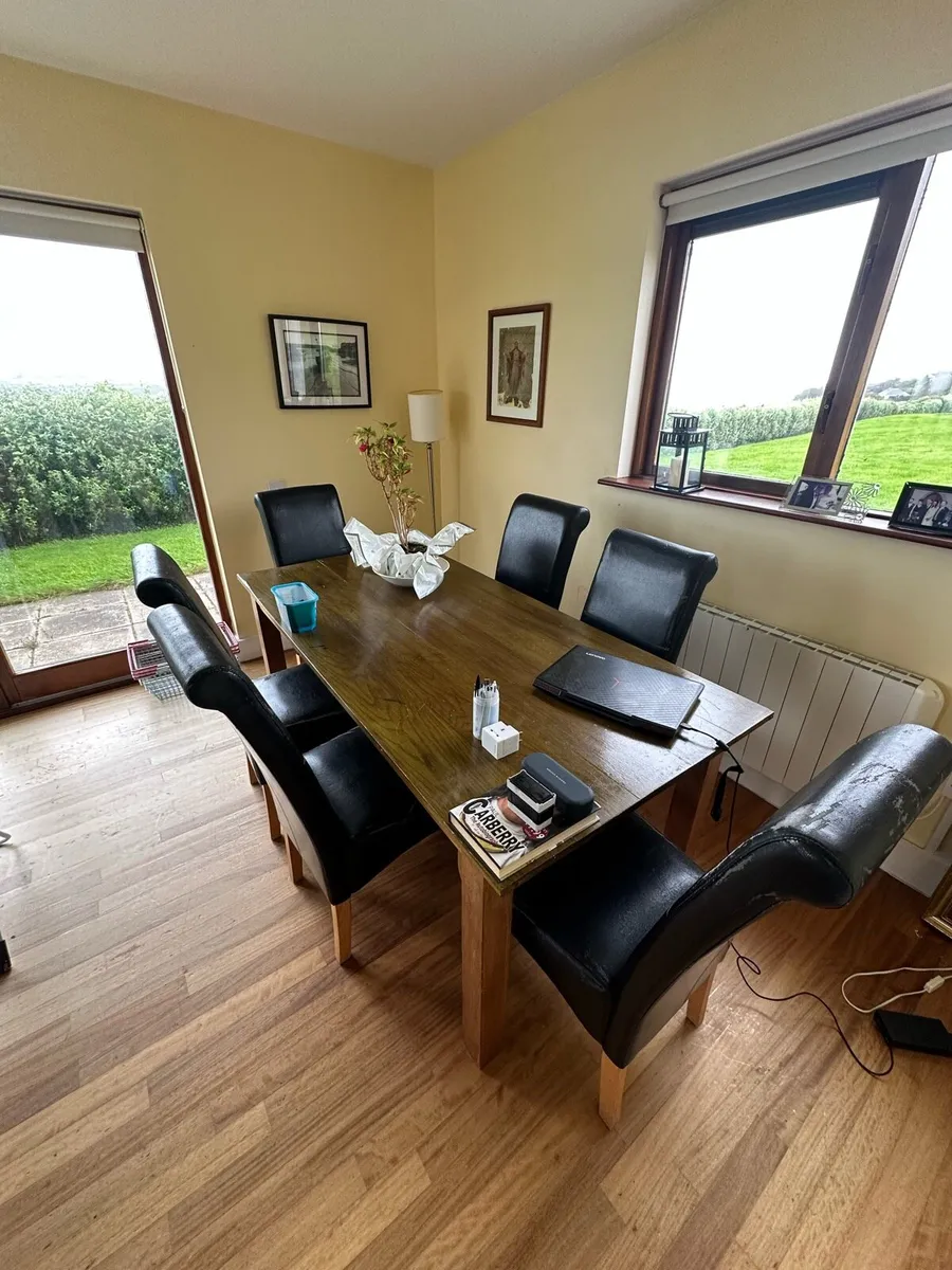 Dining table, desk, and chairs - Image 3